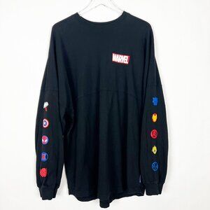 Disney Marvel Avengers Spirit Jersey Mens XXL Black Superheroes Comics T-Shirt